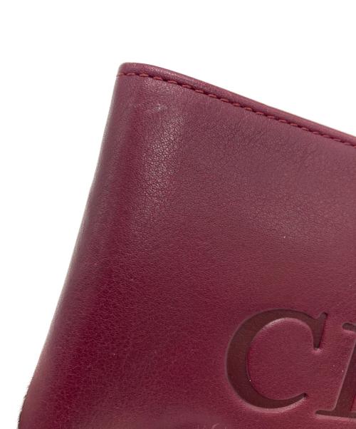Christian Dior（クリスチャン ディオール）Christian Dior (クリスチャン ディオール) 2つ折り財布 ボルドーの古着・服飾アイテム