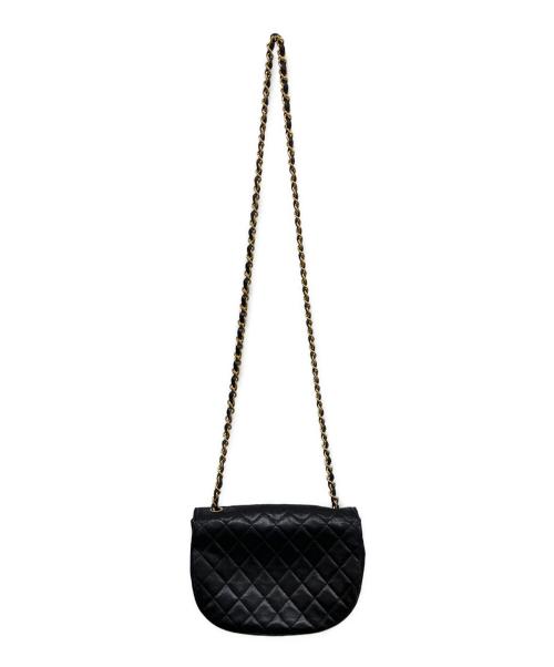 CHANEL（シャネル）CHANEL (シャネル) ハーフムーンチェーンショルダーバッグ ブラックの古着・服飾アイテム