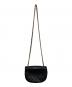 CHANEL (シャネル) ハーフムーンチェーンショルダーバッグ ブラック：150000円