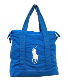 POLO RALPH LAUREN（ポロ・ラルフローレン）の古着「キャンバストートバッグ」｜ブルー