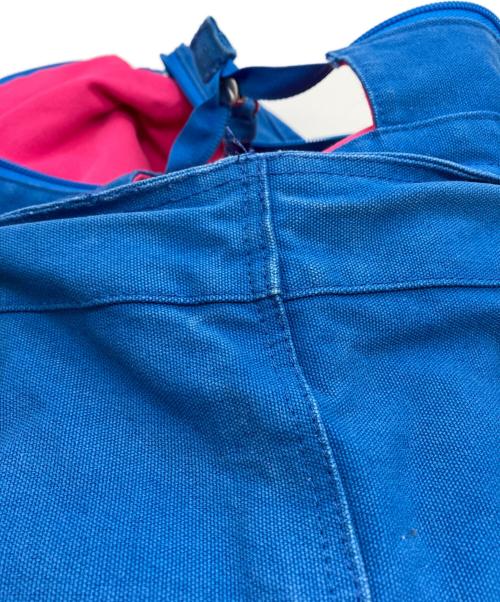 POLO RALPH LAUREN（ポロ・ラルフローレン）POLO RALPH LAUREN (ポロ・ラルフローレン) キャンバストートバッグ ブルーの古着・服飾アイテム