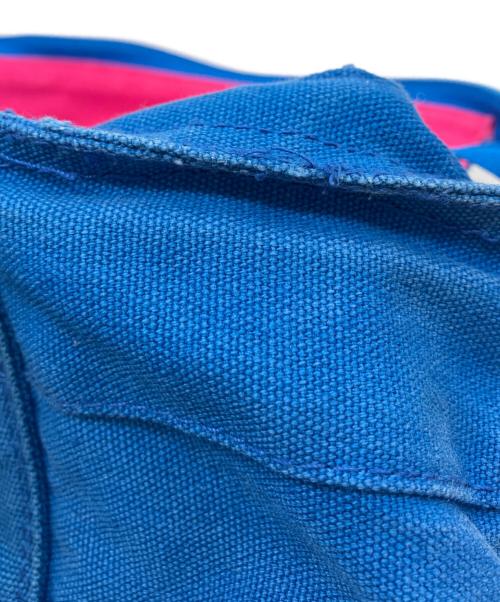 POLO RALPH LAUREN（ポロ・ラルフローレン）POLO RALPH LAUREN (ポロ・ラルフローレン) キャンバストートバッグ ブルーの古着・服飾アイテム