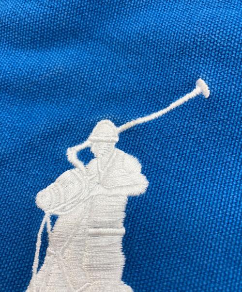 POLO RALPH LAUREN（ポロ・ラルフローレン）POLO RALPH LAUREN (ポロ・ラルフローレン) キャンバストートバッグ ブルーの古着・服飾アイテム