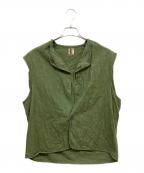 MILITARYミリタリー）の古着「Belgian Army Quilted Vest」｜オリーブ