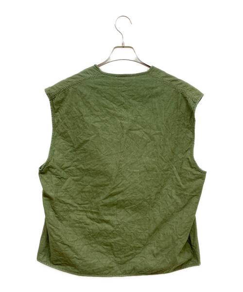 MILITARY（ミリタリー）MILITARY (ミリタリー) Belgian Army Quilted Vest オリーブ サイズ:-の古着・服飾アイテム