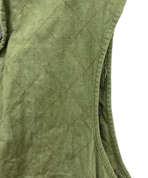 MILITARY（ミリタリー）MILITARY (ミリタリー) Belgian Army Quilted Vest オリーブ サイズ:-の古着・服飾アイテム