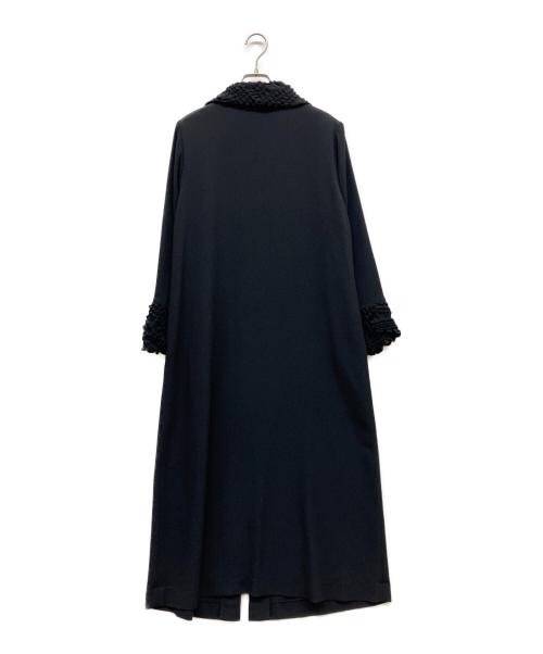 Hitoshi Tamura（ヒトシタムラ）Hitoshi Tamura (ヒトシタムラ) ちりめんジップアップワンピース ブラック サイズ:-の古着・服飾アイテム
