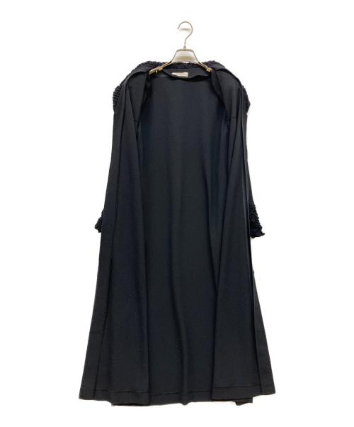 Hitoshi Tamura（ヒトシタムラ）Hitoshi Tamura (ヒトシタムラ) ちりめんジップアップワンピース ブラック サイズ:-の古着・服飾アイテム