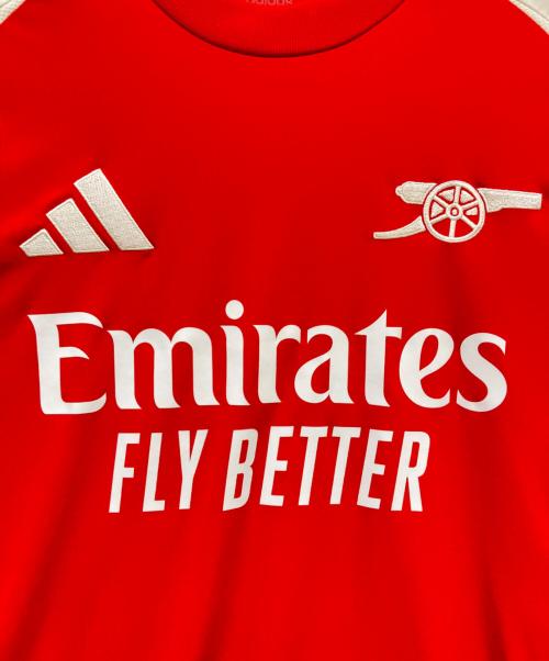 adidas（アディダス）adidas (アディダス) ゲームシャツ ホワイト×レッド サイズ:SIZE 2XLの古着・服飾アイテム