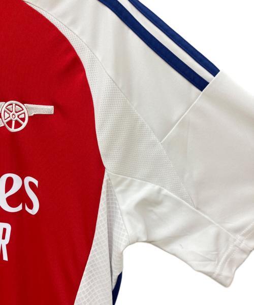 adidas（アディダス）adidas (アディダス) ゲームシャツ ホワイト×レッド サイズ:SIZE 2XLの古着・服飾アイテム