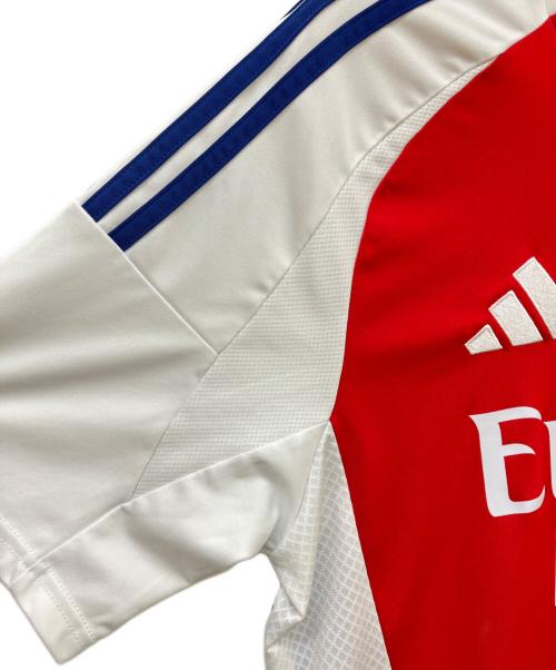 adidas（アディダス）adidas (アディダス) ゲームシャツ ホワイト×レッド サイズ:SIZE 2XLの古着・服飾アイテム