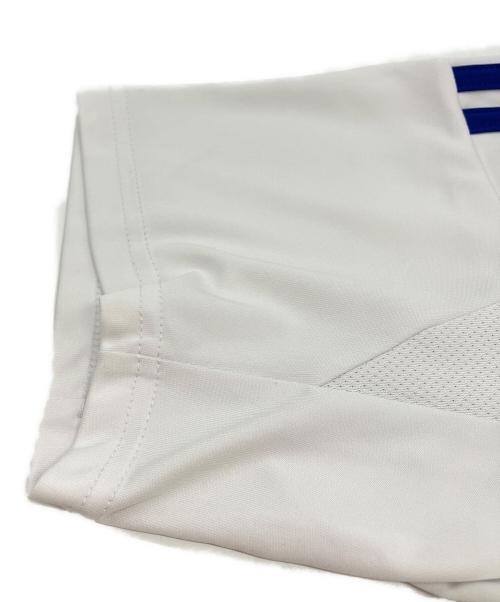 adidas（アディダス）adidas (アディダス) ゲームシャツ ホワイト×レッド サイズ:SIZE 2XLの古着・服飾アイテム