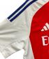 中古・古着 adidas (アディダス) ゲームシャツ ホワイト×レッド サイズ:SIZE 2XL：5000円