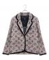 LOUIS VUITTON（ルイ ヴィトン）の古着「モノグラムツイードプレッピーブレザー」｜ホワイト×ピンク