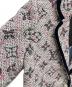 中古・古着 LOUIS VUITTON (ルイ ヴィトン) モノグラムツイードプレッピーブレザー ホワイト×ピンク サイズ:38 未使用品：160000円