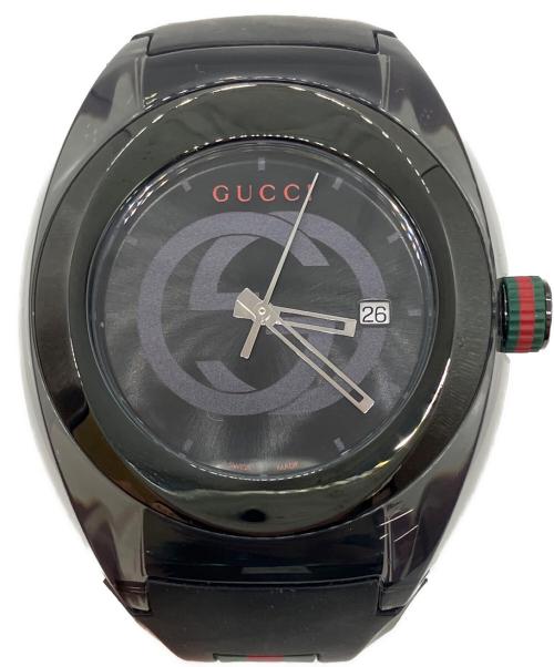 GUCCI（グッチ）GUCCI (グッチ) 腕時計 ブラックの古着・服飾アイテム