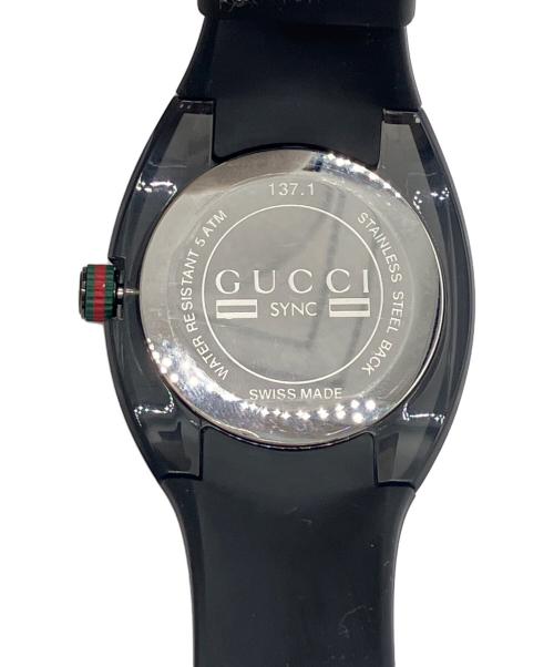 GUCCI（グッチ）GUCCI (グッチ) 腕時計 ブラックの古着・服飾アイテム