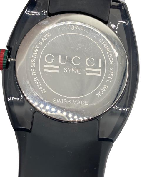 GUCCI（グッチ）GUCCI (グッチ) 腕時計 ブラックの古着・服飾アイテム
