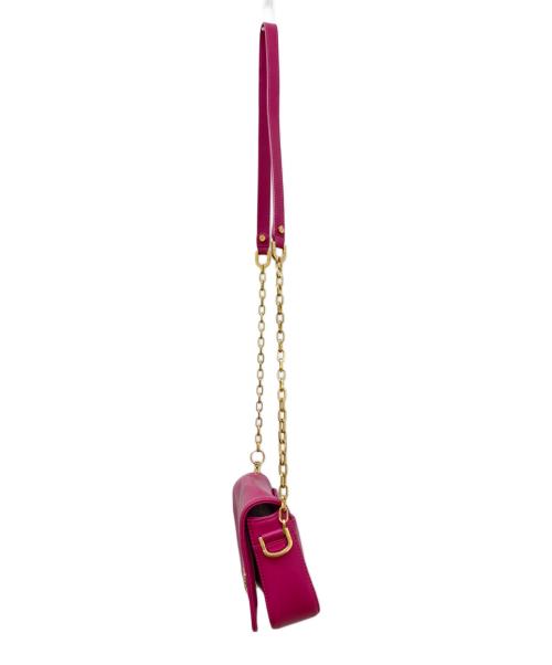 TORY BURCH（トリーバーチ）TORY BURCH (トリーバーチ) サフィアーノレザーショルダーバッグ パープルの古着・服飾アイテム