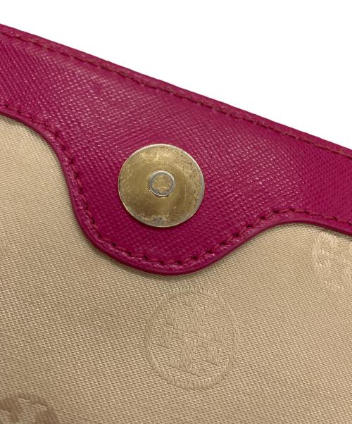 TORY BURCH（トリーバーチ）TORY BURCH (トリーバーチ) サフィアーノレザーショルダーバッグ パープルの古着・服飾アイテム