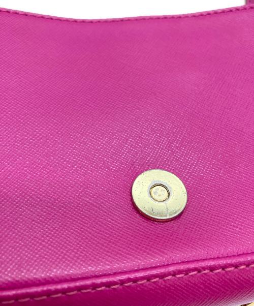 TORY BURCH（トリーバーチ）TORY BURCH (トリーバーチ) サフィアーノレザーショルダーバッグ パープルの古着・服飾アイテム