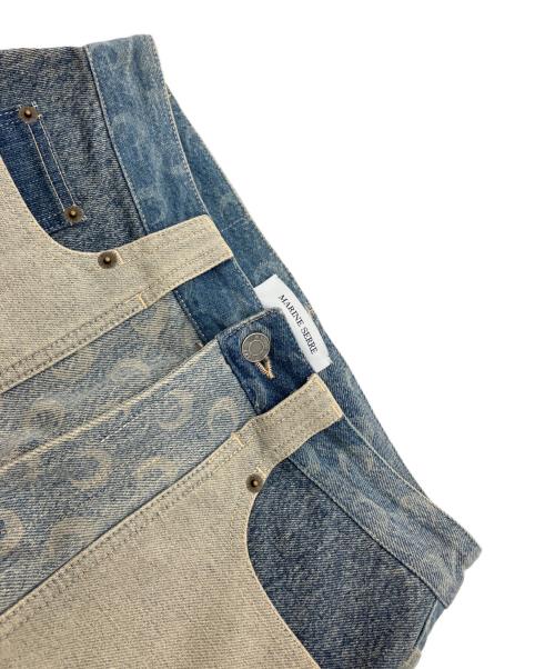 MARINE SERRE（マリーンセル）MARINE SERRE (マリーンセル) Regenerated Denim Wide Leg Pants インディゴ サイズ:36の古着・服飾アイテム