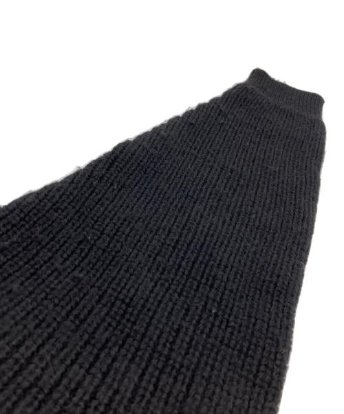 MARINE SERRE（マリーンセル）MARINE SERRE (マリーンセル) WOOL AND FLUFFY KNIT CREWNECK PULLOVER ブラック サイズ:SIZE Sの古着・服飾アイテム