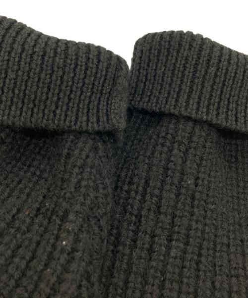 MARINE SERRE（マリーンセル）MARINE SERRE (マリーンセル) WOOL AND FLUFFY KNIT CREWNECK PULLOVER ブラック サイズ:SIZE Sの古着・服飾アイテム