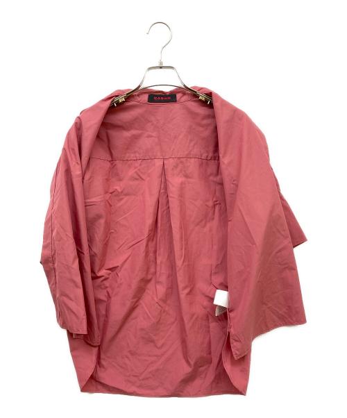 CABAN（キャバン）CABAN (キャバン) コットンシャンブレー ハーフスリーブシャツ ピンク サイズ:Fの古着・服飾アイテム