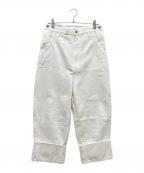 JUNYA WATANABE COMME des GARCONS(ジュンヤワタナベ コムデギャルソン）の古着「ロールアップデニムパンツ」｜ホワイト