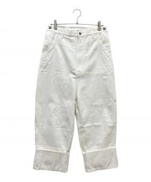 JUNYA WATANABE COMME des GARCONS（(ジュンヤワタナベ コムデギャルソン）の古着「ロールアップデニムパンツ」｜ホワイト