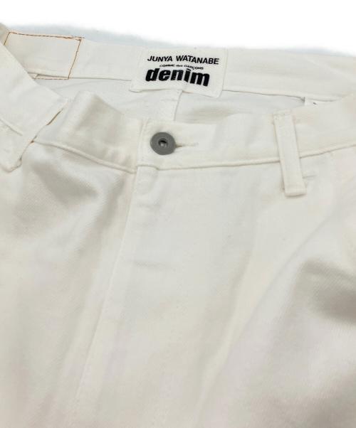JUNYA WATANABE COMME des GARCONS（(ジュンヤワタナベ コムデギャルソン）JUNYA WATANABE COMME des GARCONS ((ジュンヤワタナベ コムデギャルソン) ロールアップデニムパンツ ホワイト サイズ:SIZE Mの古着・服飾アイテム