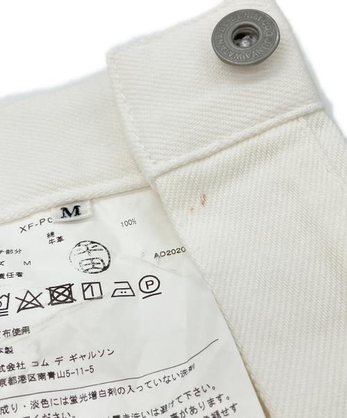 JUNYA WATANABE COMME des GARCONS（(ジュンヤワタナベ コムデギャルソン）JUNYA WATANABE COMME des GARCONS ((ジュンヤワタナベ コムデギャルソン) ロールアップデニムパンツ ホワイト サイズ:SIZE Mの古着・服飾アイテム