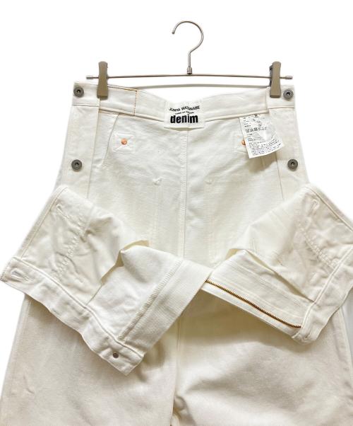 JUNYA WATANABE COMME des GARCONS（(ジュンヤワタナベ コムデギャルソン）JUNYA WATANABE COMME des GARCONS ((ジュンヤワタナベ コムデギャルソン) ロールアップデニムパンツ ホワイト サイズ:SIZE Mの古着・服飾アイテム