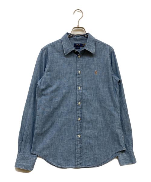 POLO RALPH LAUREN（ポロ・ラルフローレン）POLO RALPH LAUREN (ポロ・ラルフローレン) デニムシャツ スカイブルー サイズ:6の古着・服飾アイテム