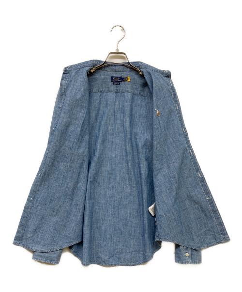 POLO RALPH LAUREN（ポロ・ラルフローレン）POLO RALPH LAUREN (ポロ・ラルフローレン) デニムシャツ スカイブルー サイズ:6の古着・服飾アイテム