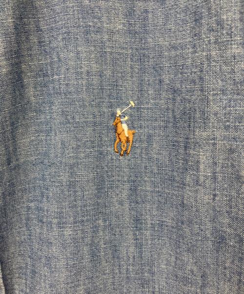 POLO RALPH LAUREN（ポロ・ラルフローレン）POLO RALPH LAUREN (ポロ・ラルフローレン) デニムシャツ スカイブルー サイズ:6の古着・服飾アイテム