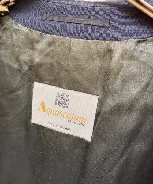 Aquascutum（アクアスキュータム）Aquascutum (アクアスキュータム) 80’sAqua5コート ネイビー サイズ:SIZE 36の古着・服飾アイテム
