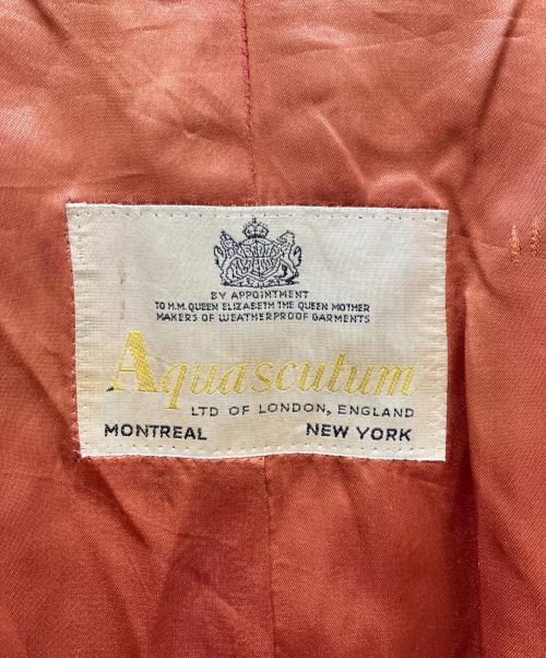 Aquascutum（アクアスキュータム）Aquascutum (アクアスキュータム) 60’sステンカラーコート ベージュ サイズ:40の古着・服飾アイテム