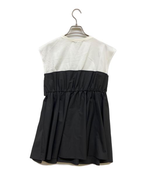 CELFORD（セルフォード）CELFORD (セルフォード) ビックリボンカットトップス ホワイト×ブラック サイズ:Freeの古着・服飾アイテム