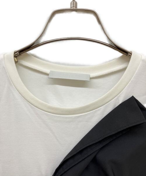 CELFORD（セルフォード）CELFORD (セルフォード) ビックリボンカットトップス ホワイト×ブラック サイズ:Freeの古着・服飾アイテム