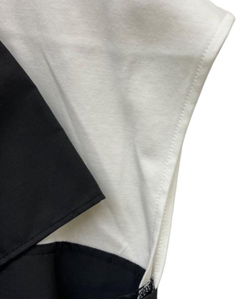 CELFORD（セルフォード）CELFORD (セルフォード) ビックリボンカットトップス ホワイト×ブラック サイズ:Freeの古着・服飾アイテム