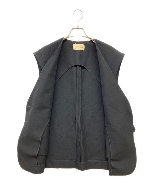 Curensology（カレンソロジー）Curensology (カレンソロジー) ウールリネンベスト ブラック サイズ:SIZE Freeの古着・服飾アイテム