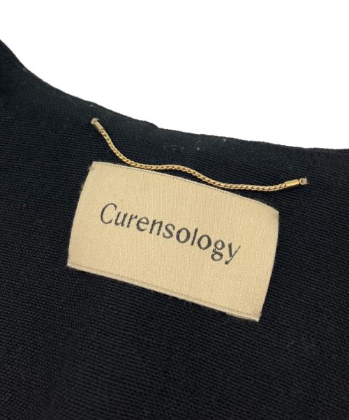 Curensology（カレンソロジー）Curensology (カレンソロジー) ウールリネンベスト ブラック サイズ:SIZE Freeの古着・服飾アイテム