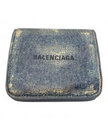BALENCIAGA（バレンシアガ）の古着「CASH MINI WALLET」｜インディゴ