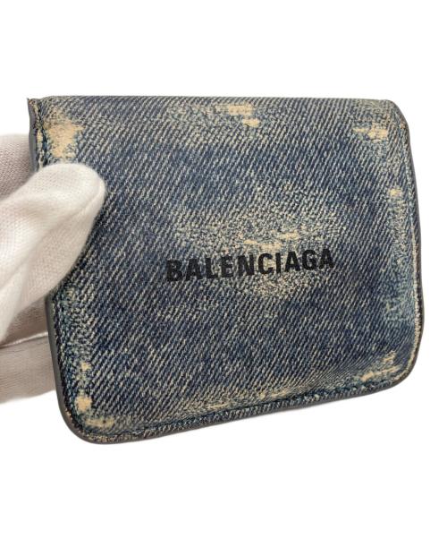 BALENCIAGA（バレンシアガ）BALENCIAGA (バレンシアガ) CASH MINI WALLET インディゴの古着・服飾アイテム