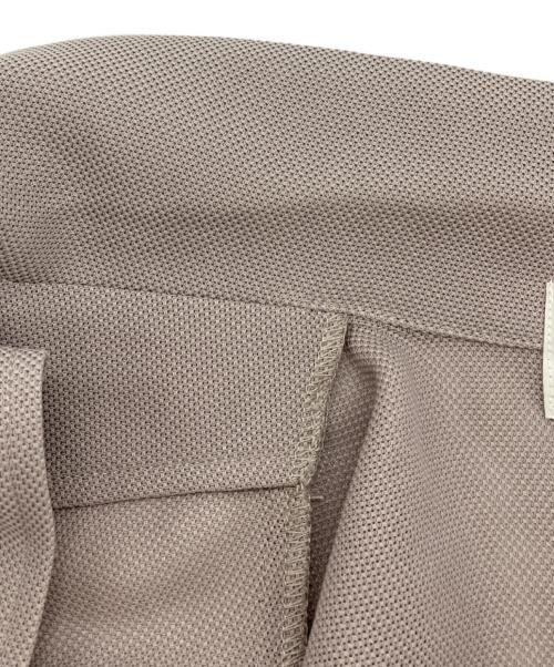 le.coeur blanc（ルクールブラン）le.coeur blanc (ルクールブラン) メッシュダブルブレストジャケット ベージュ サイズ:38の古着・服飾アイテム