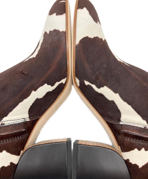 TOD'S（トッズ）TOD'S (トッズ) ハラコブーツ ホワイト×ブラウン サイズ:38の古着・服飾アイテム