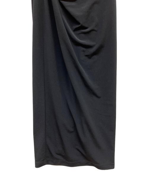 HELMUT LANG（ヘルムートラング）HELMUT LANG (ヘルムートラング) ドレープロングワンピース ブラック サイズ:XSの古着・服飾アイテム