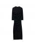 HELMUT LANG (ヘルムートラング) ドレープロングワンピース ブラック サイズ:XS：5000円